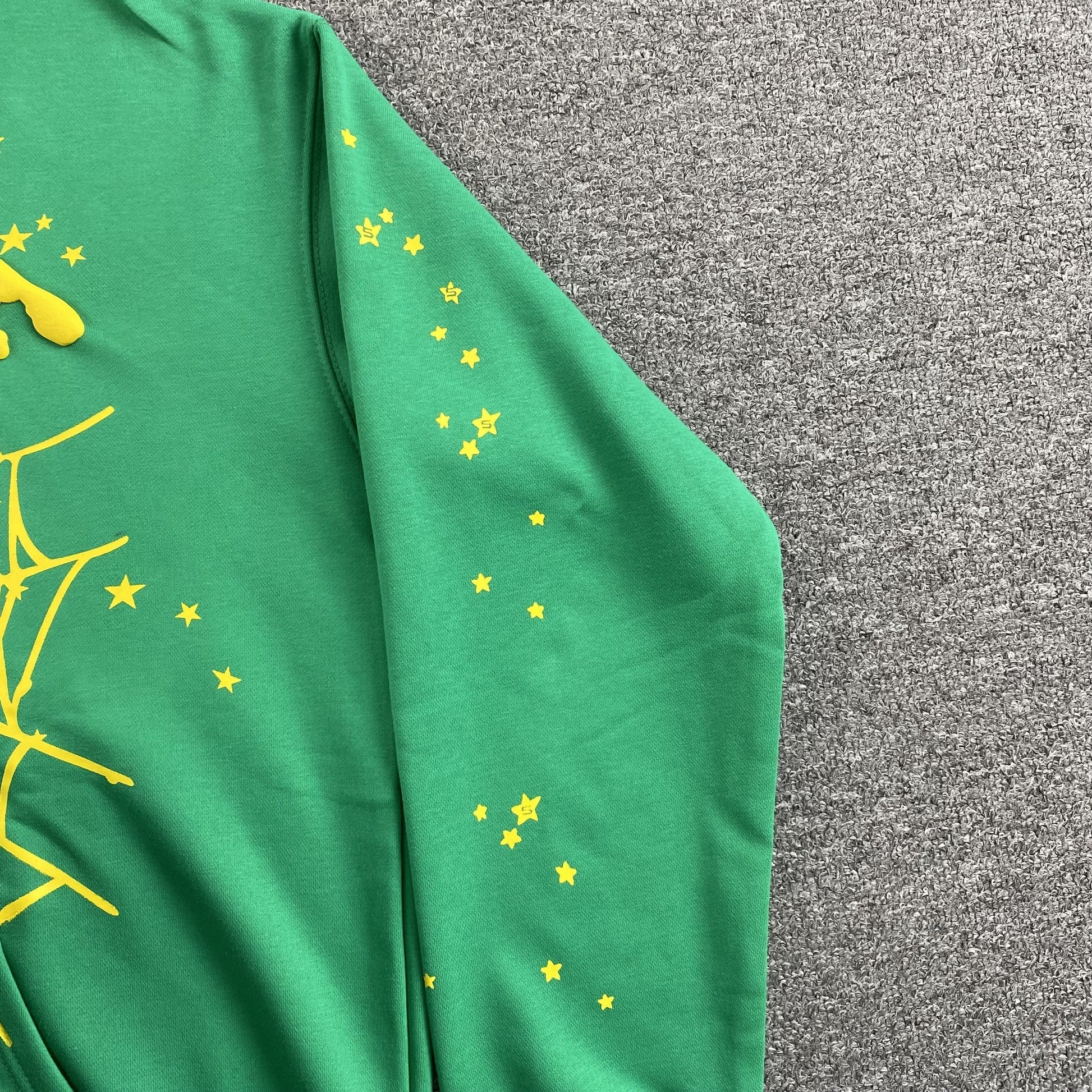 SP5DER STAR OG WEB V2 HOODIE SLIME GREEN - Vanté®