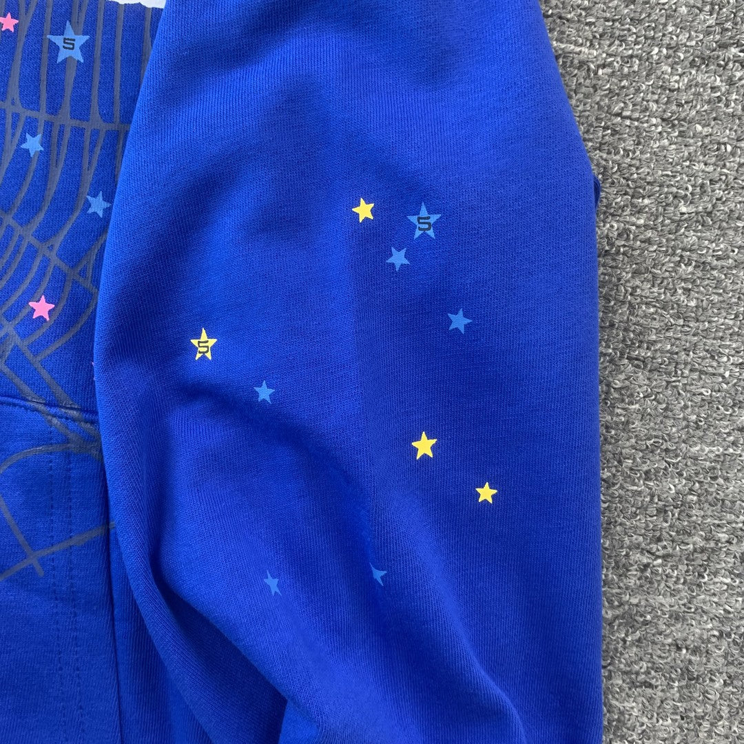 SP5DER TC HOODIE BLUE - Vanté®