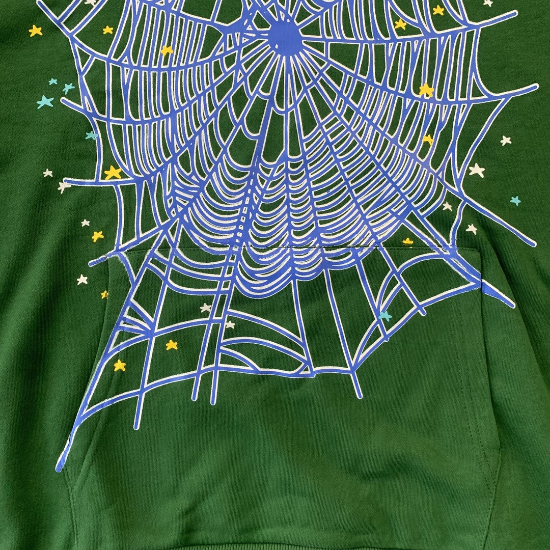 SP5DER WEB HOODIE HUNTER GREEN - Vanté®