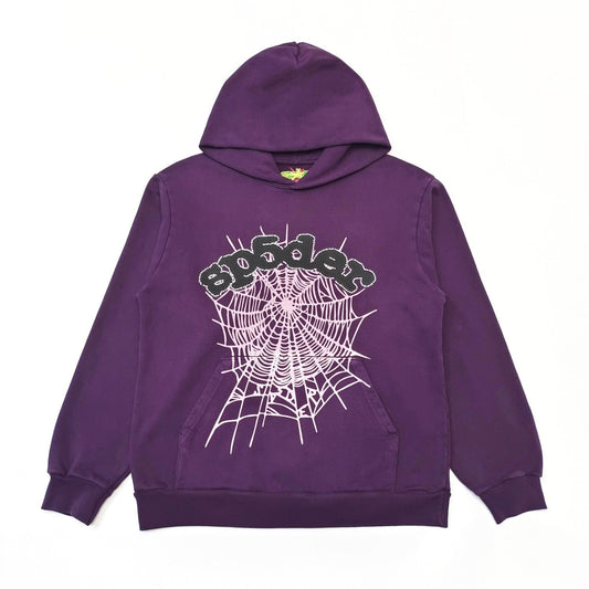 SP5DER WEB HOODIE PURPLE - Vanté®