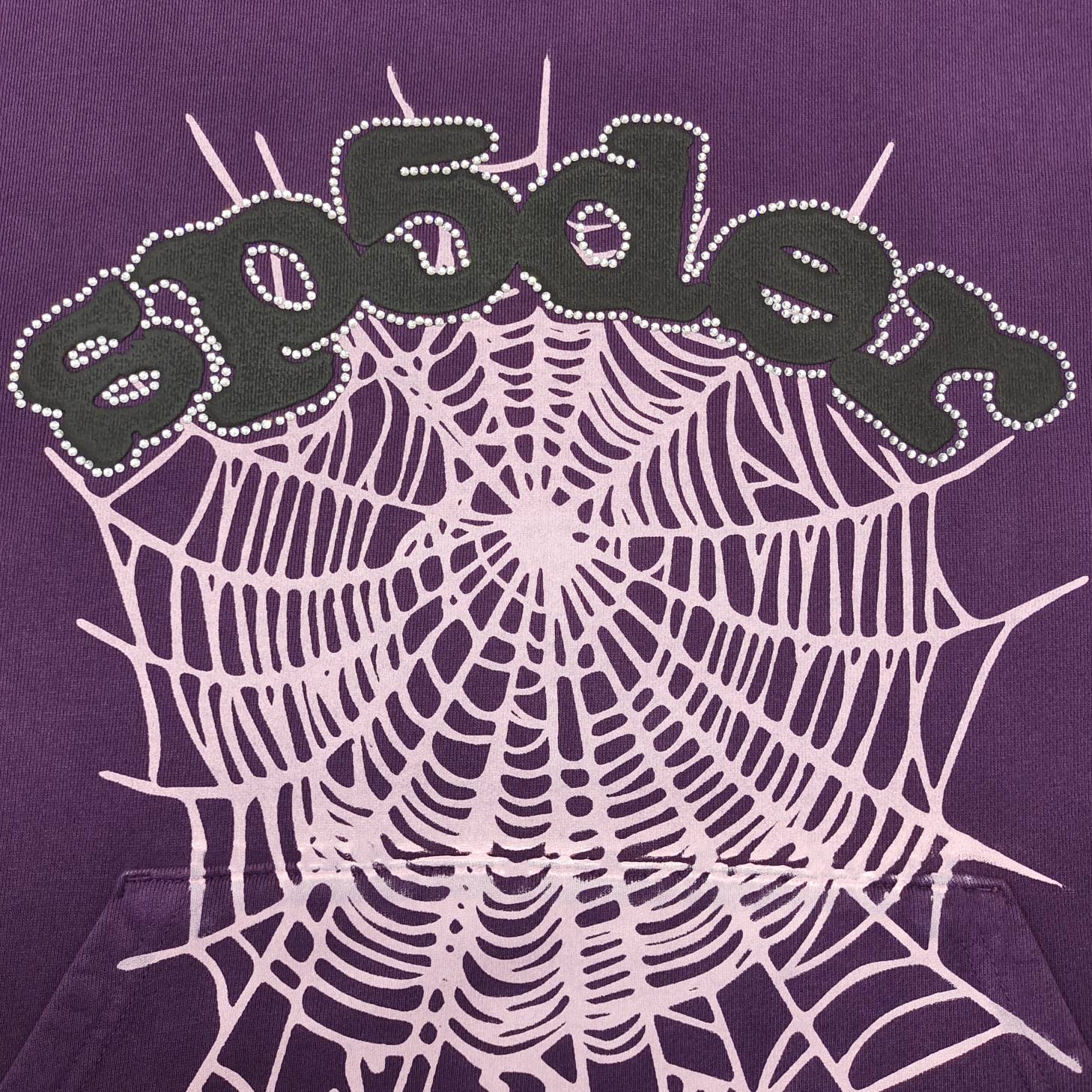 SP5DER WEB HOODIE PURPLE - Vanté®