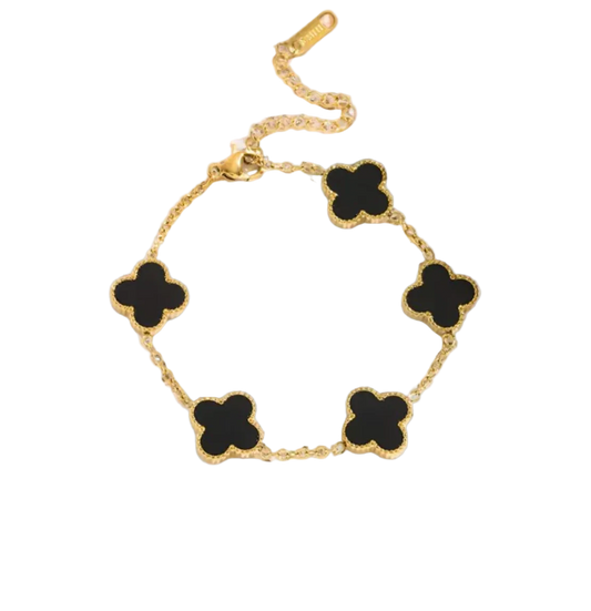 5 ★ CloverGlow™ Gold-Plated Bracelet - Vanté®