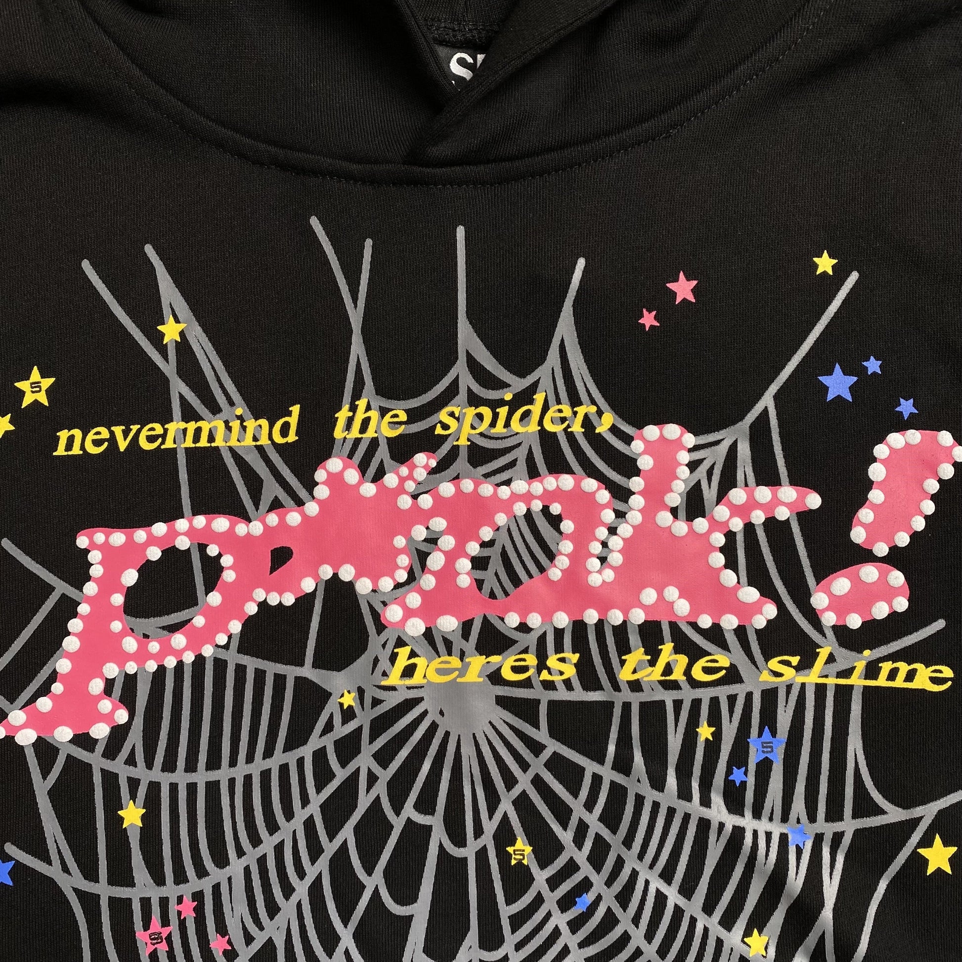 SP5DER P*NK HOODIE BLACK - Vanté®