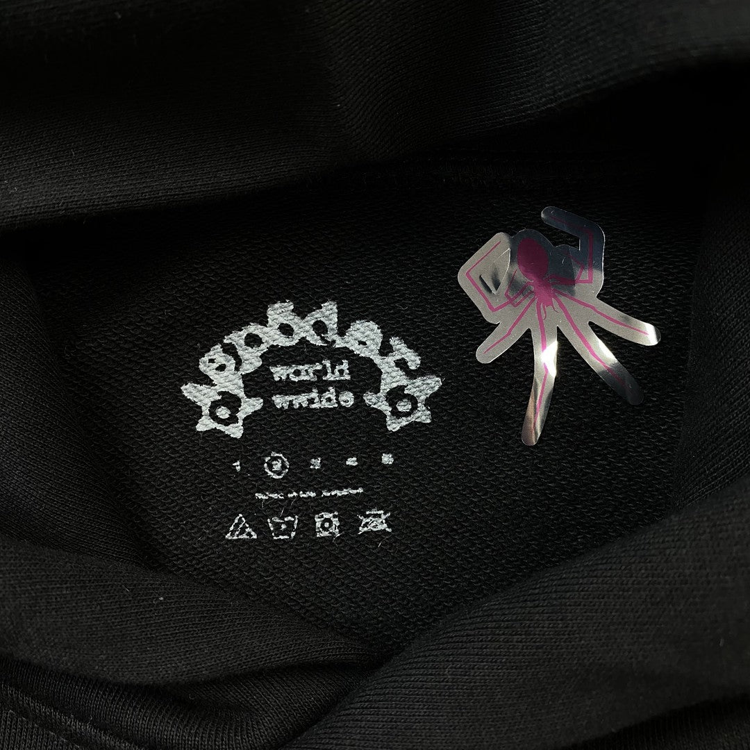SP5DER P*NK V2 HOODIE BLACK - Vanté®