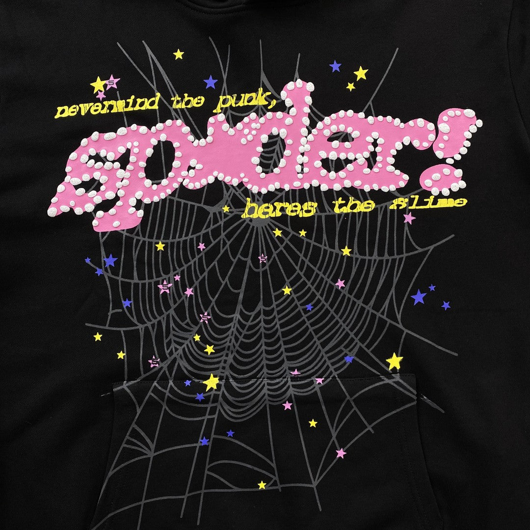 SP5DER P*NK V2 HOODIE BLACK - Vanté®