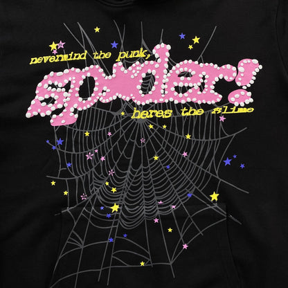 SP5DER P*NK V2 HOODIE BLACK - Vanté®