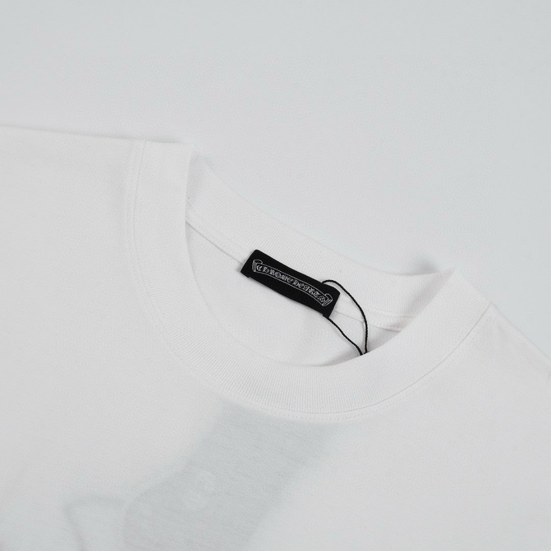 CHROME HEARTS BLACK CROSS T-SHIRT WHITE - Vanté®
