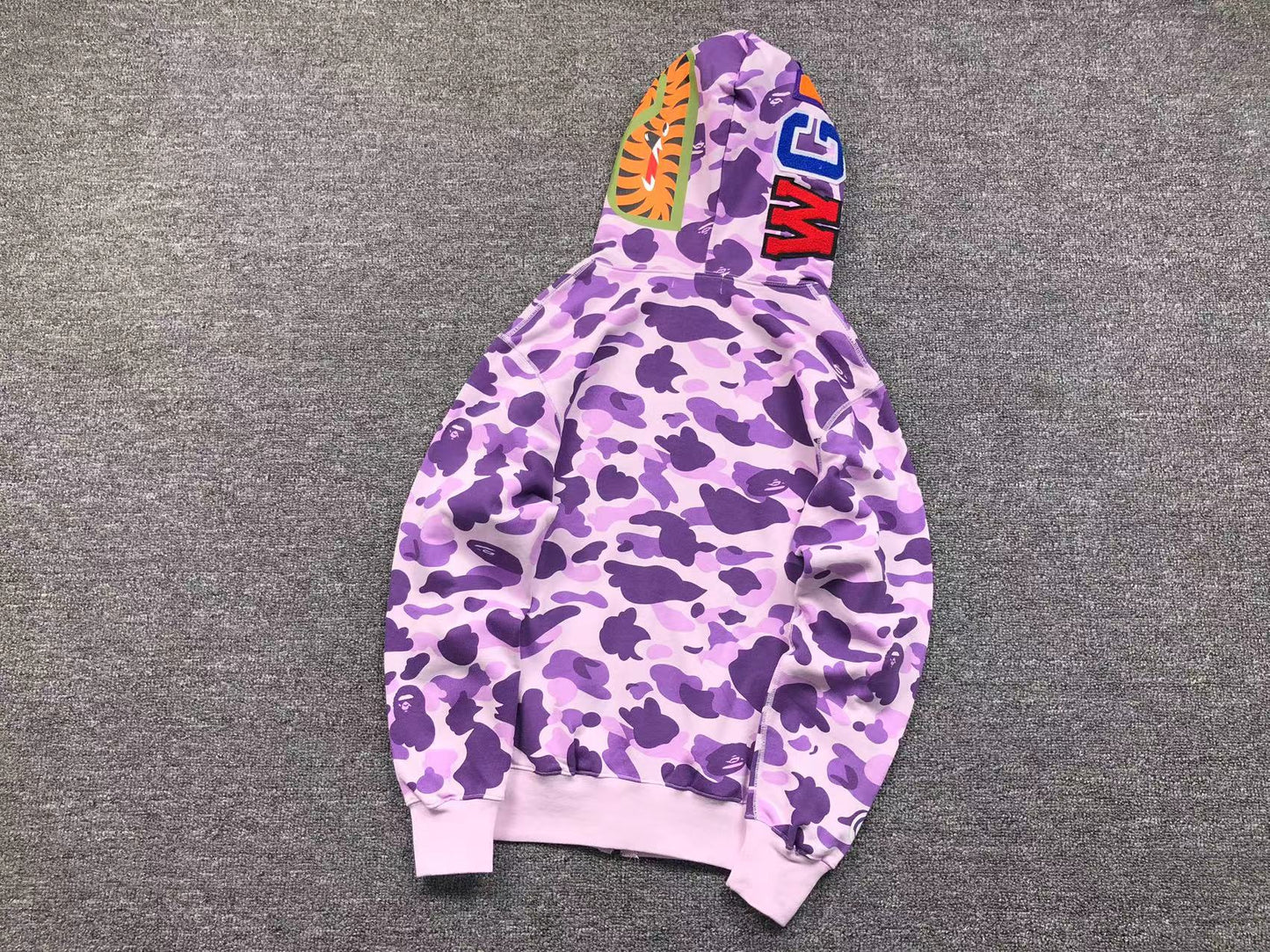 BAPE COLOR CAMO FULL ZIP HOODIE PURPLE - Vanté®