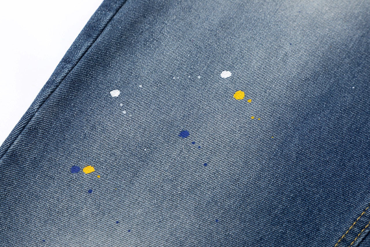 CHROME HEARTS GREEN CROSS PATCH JEANS DENIM - Vanté®