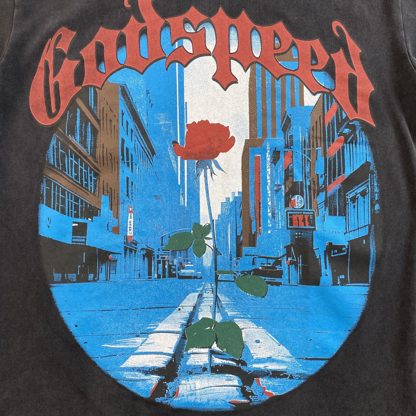 GODSPEED E PLURIBUS UNUM T-SHIRT WASHED BLACK - Vanté®