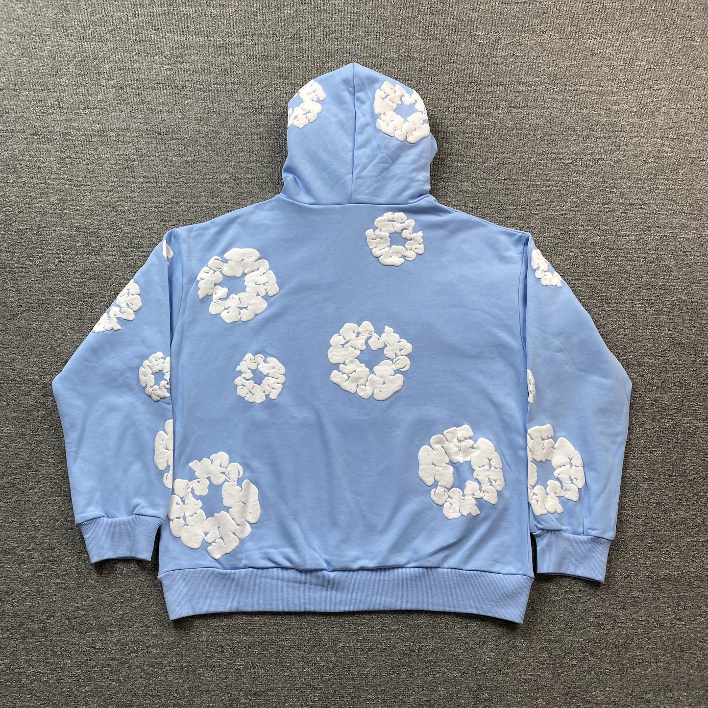 DENIM TEARS COTTON WREATH HOODIE BABY BLUE - Vanté®