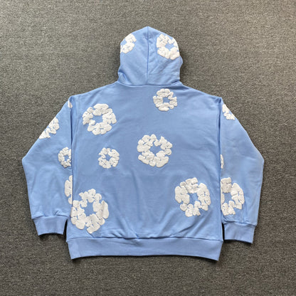 DENIM TEARS COTTON WREATH HOODIE BABY BLUE - Vanté®
