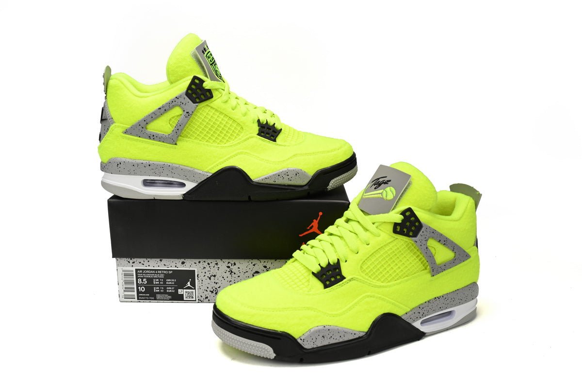 Air jordan 4 Plush Fluorescent Yellow My Store