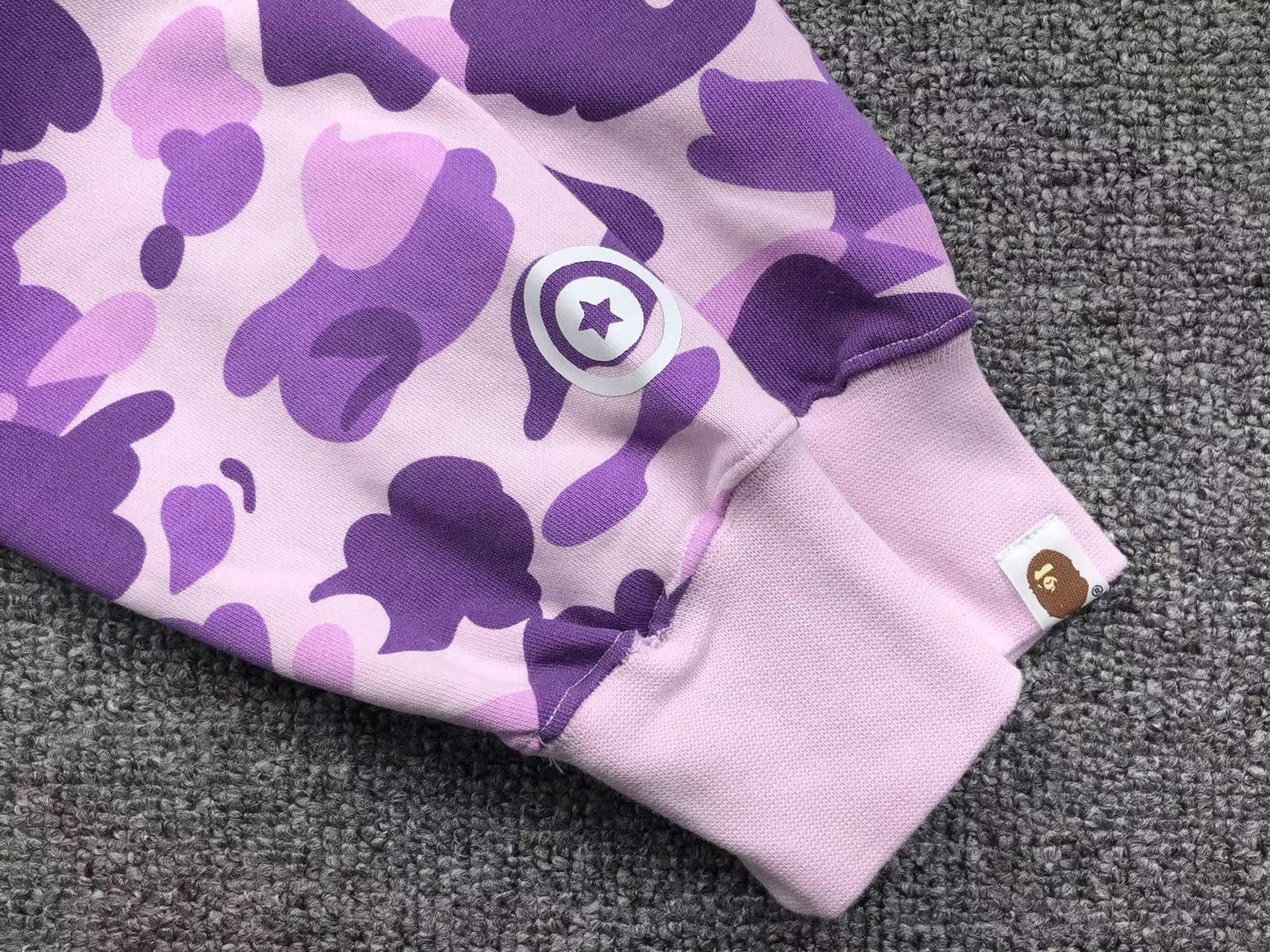 BAPE COLOR CAMO FULL ZIP HOODIE PURPLE - Vanté®