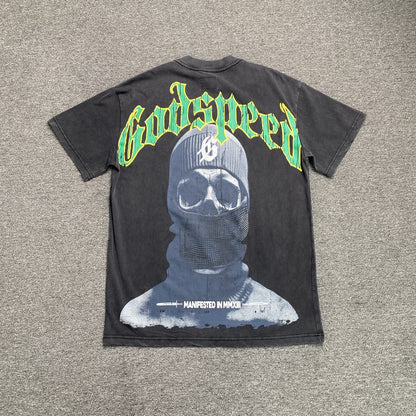 GODSPEED BALACLAVA SZN T-SHIRT WASHED BLACK - Vanté®