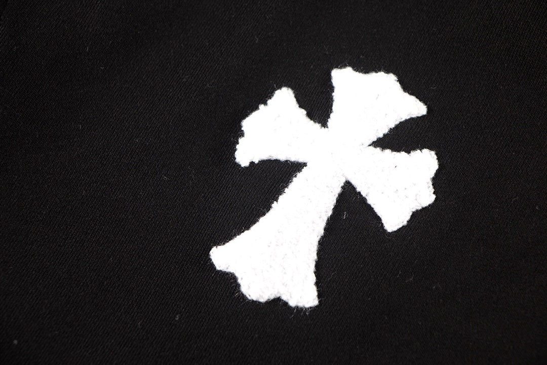CHROME HEARTS WOOL WHITE CROSS SWEATSHIRT BLACK - Vanté®