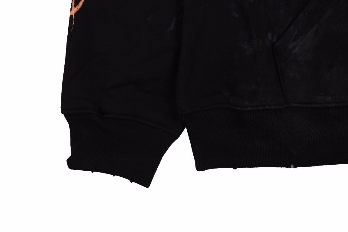 BALENCIAGA LOGO HOODIE BLACK netstar