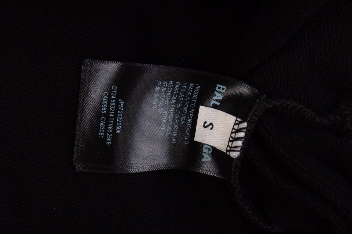 BALENCIAGA LOGO HOODIE BLACK netstar