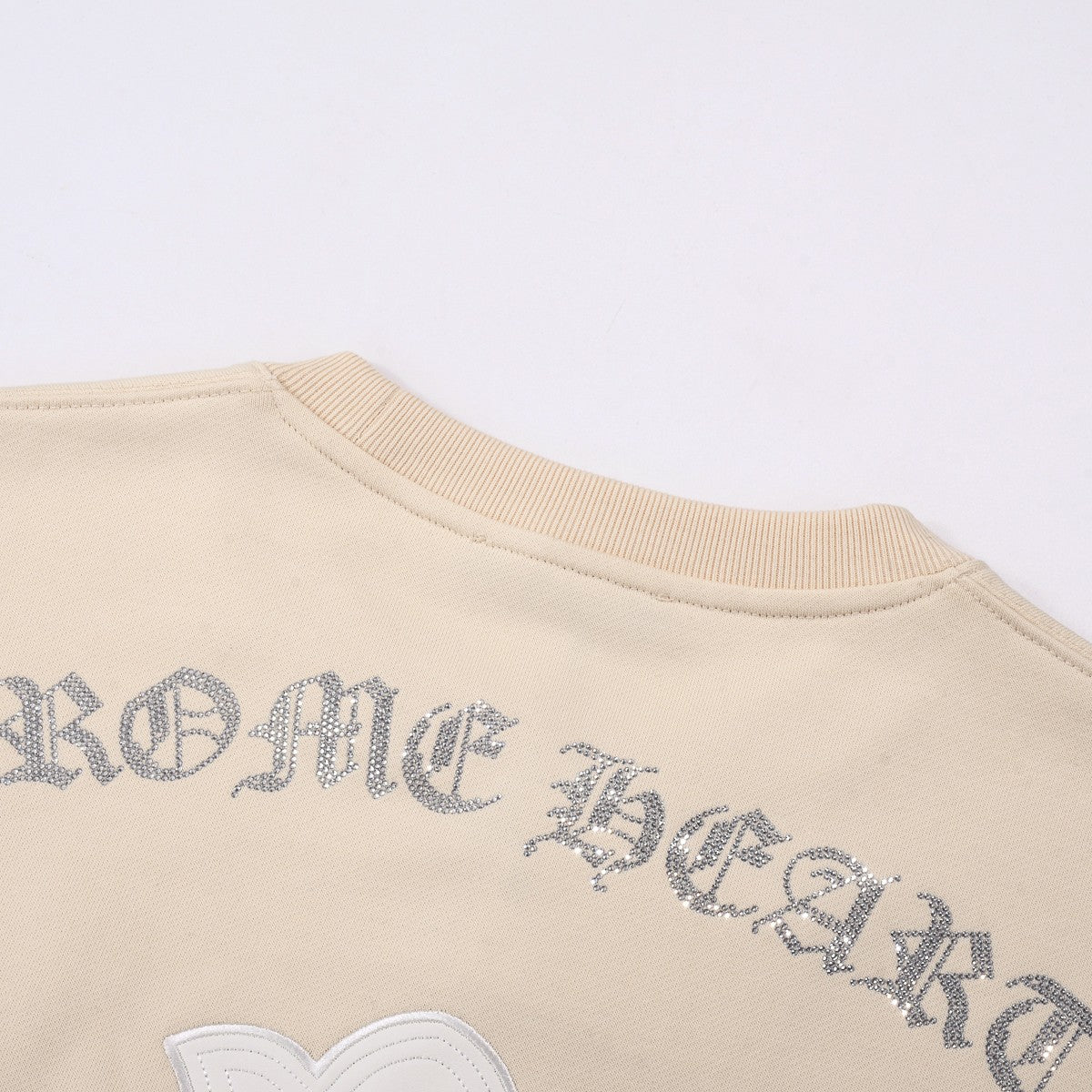 CHROME HEARTS WHITE CROSS PATCH SWEATSHIRT BEIGE - Vanté®