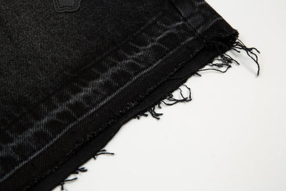 CHROME HEARTS BLACK CROSS PATCH JORTS BLACK - Vanté®