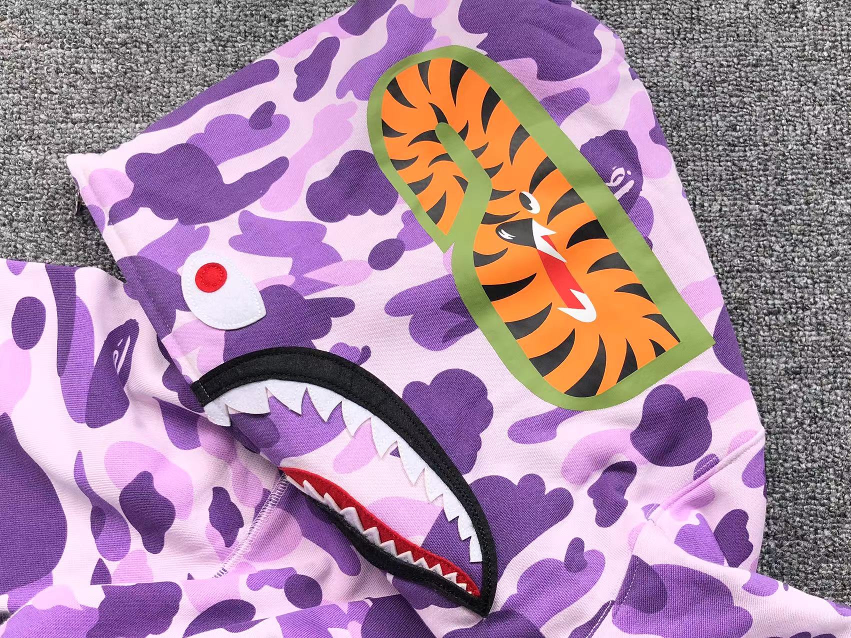 BAPE COLOR CAMO FULL ZIP HOODIE PURPLE - Vanté®