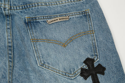 CHROME HEARTS X LEVI'S CROSS PATCH JEANS - Vanté®