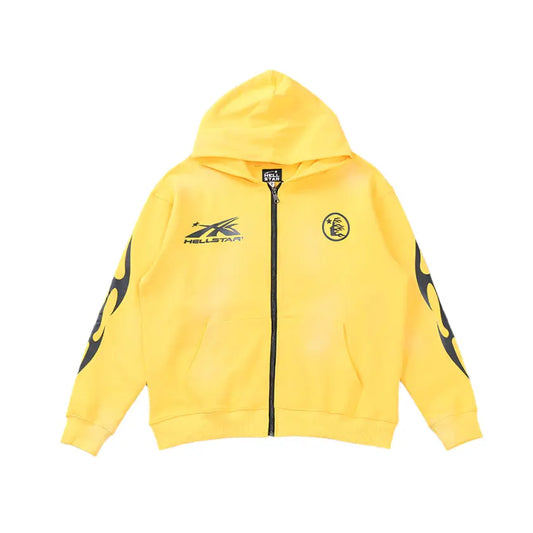 Hellstar "Records" Yellow Zip Hoodie netstar