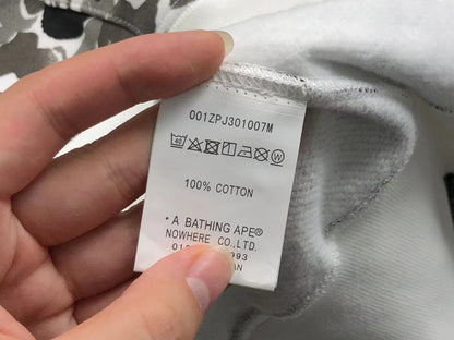 BAPE ABC CAMO SHARK FULL ZIP HOODIE GREY - Vanté®