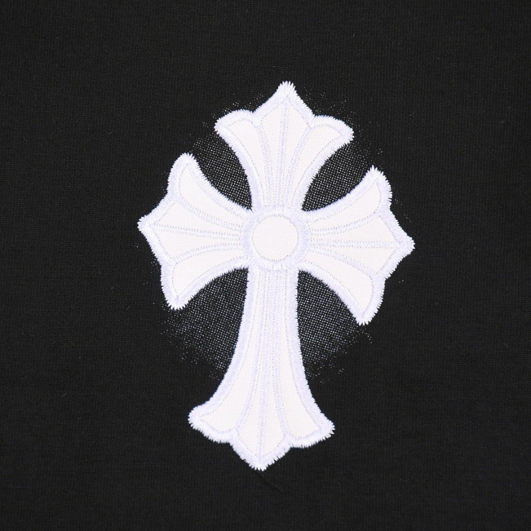 CHROME HEARTS WHITE CROSS T-SHIRT BLACK - Vanté®