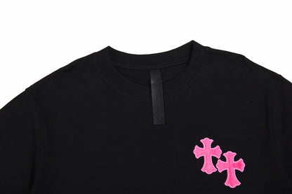 CHROME HEARTS HORSE SHOE LOGO T-SHIRT BLACK PINK - Vanté®