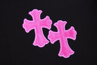 CHROME HEARTS HORSE SHOE LOGO T-SHIRT BLACK PINK - Vanté®