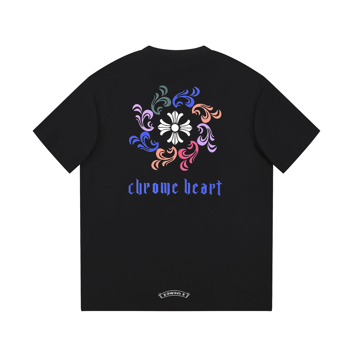 CHROME HEARTS LOGO COLLAR T-SHIRT BLACK - Vanté®