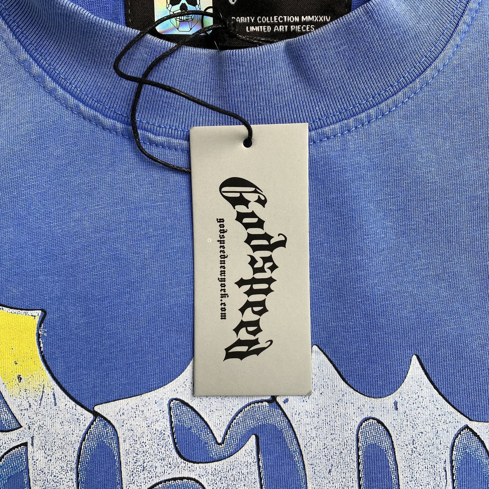 GODSPEED ARTIFICIAL LOVE T-SHIRT WASHED BLUE - Vanté®