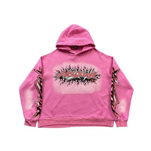 HELLSTAR BRAINWASHED WITHOUT BRAIN HOODIE PINK - Vanté®