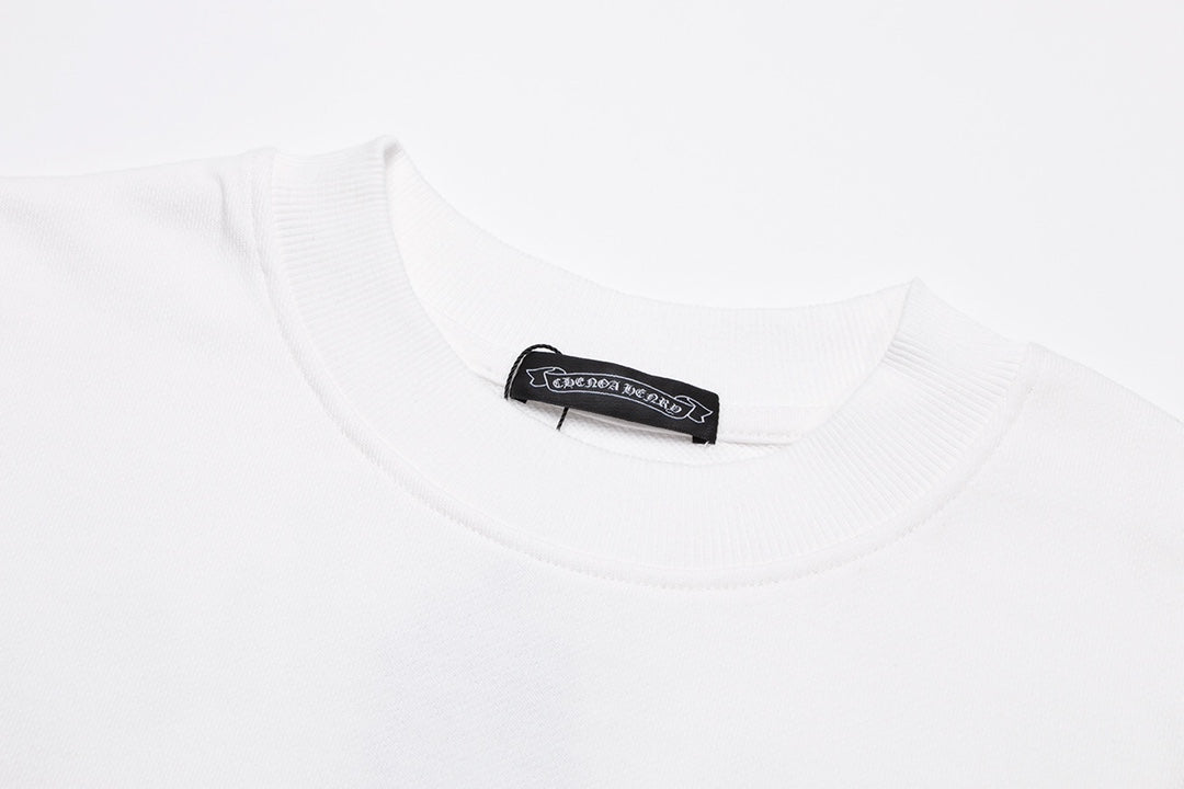 CHROME HEARTS BLACK CROSS SWEATSHIRT WHITE - Vanté®