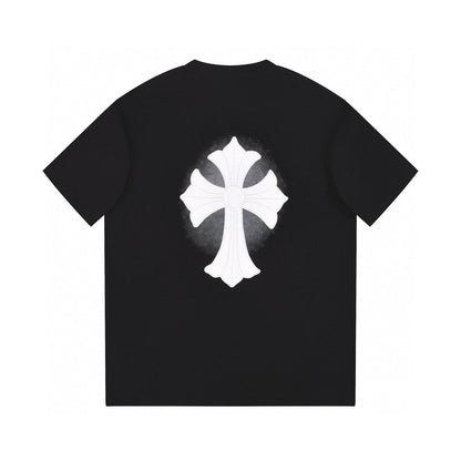CHROME HEARTS WHITE CROSS T-SHIRT BLACK - Vanté®