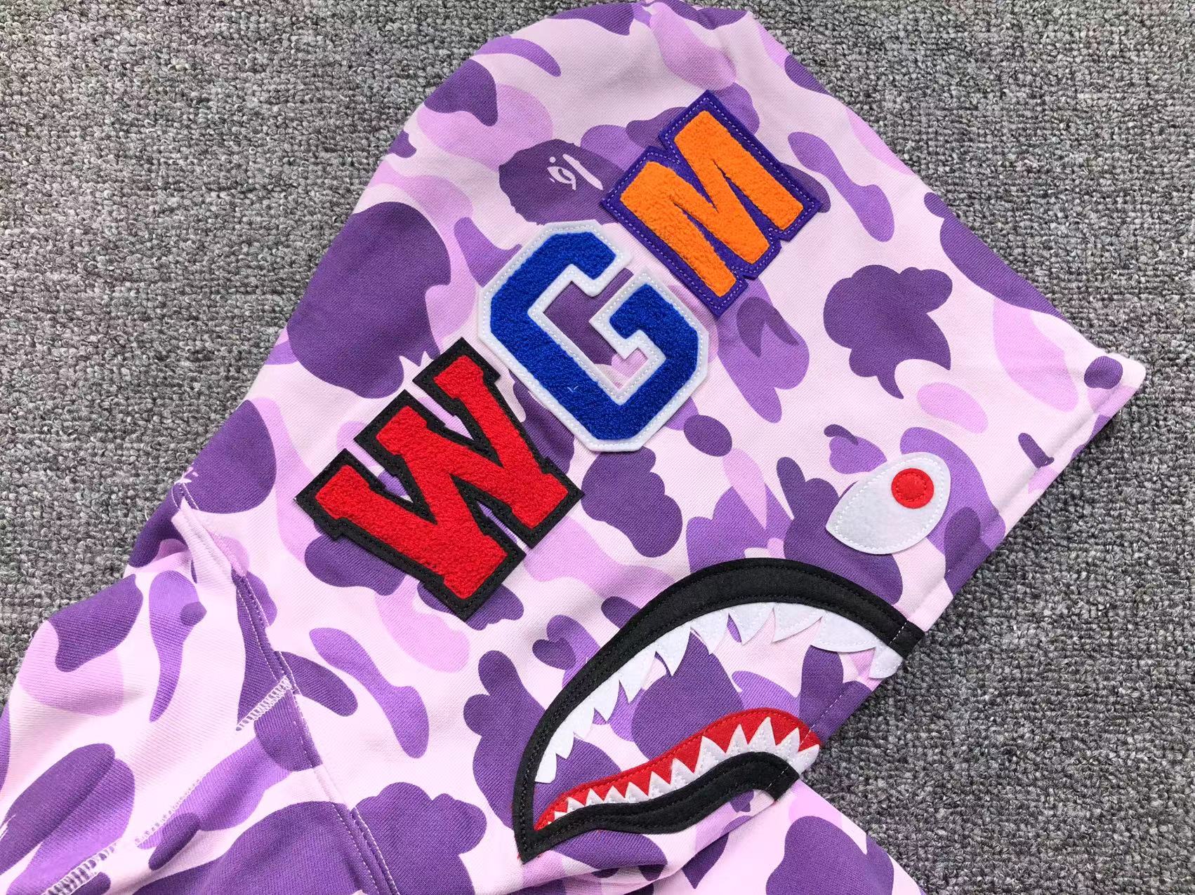 BAPE COLOR CAMO FULL ZIP HOODIE PURPLE - Vanté®