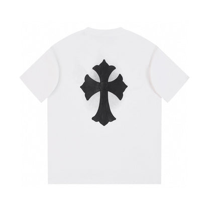 CHROME HEARTS BLACK CROSS T-SHIRT WHITE - Vanté®