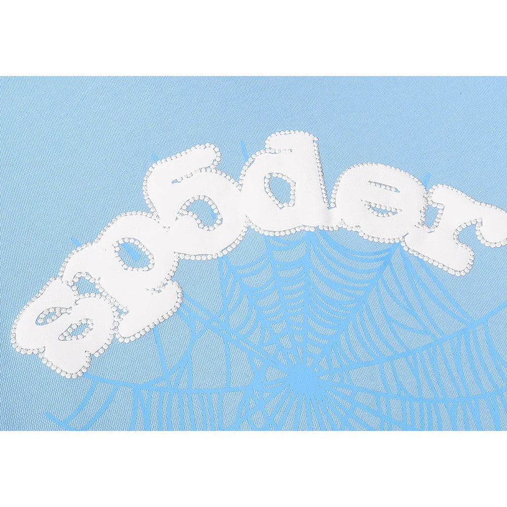 SP5DER WEB HOODIE SKY BLUE - Vanté®