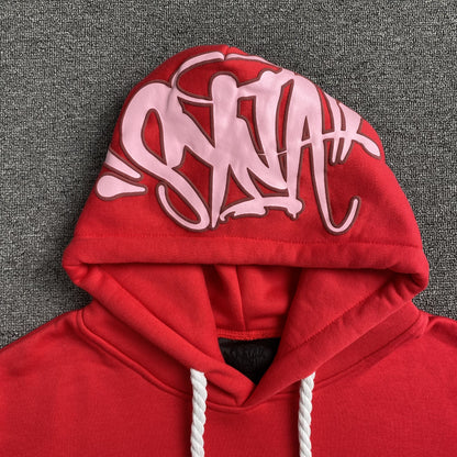 SYNA WORLD HOOD LOGO HOODIE RED - Vanté®