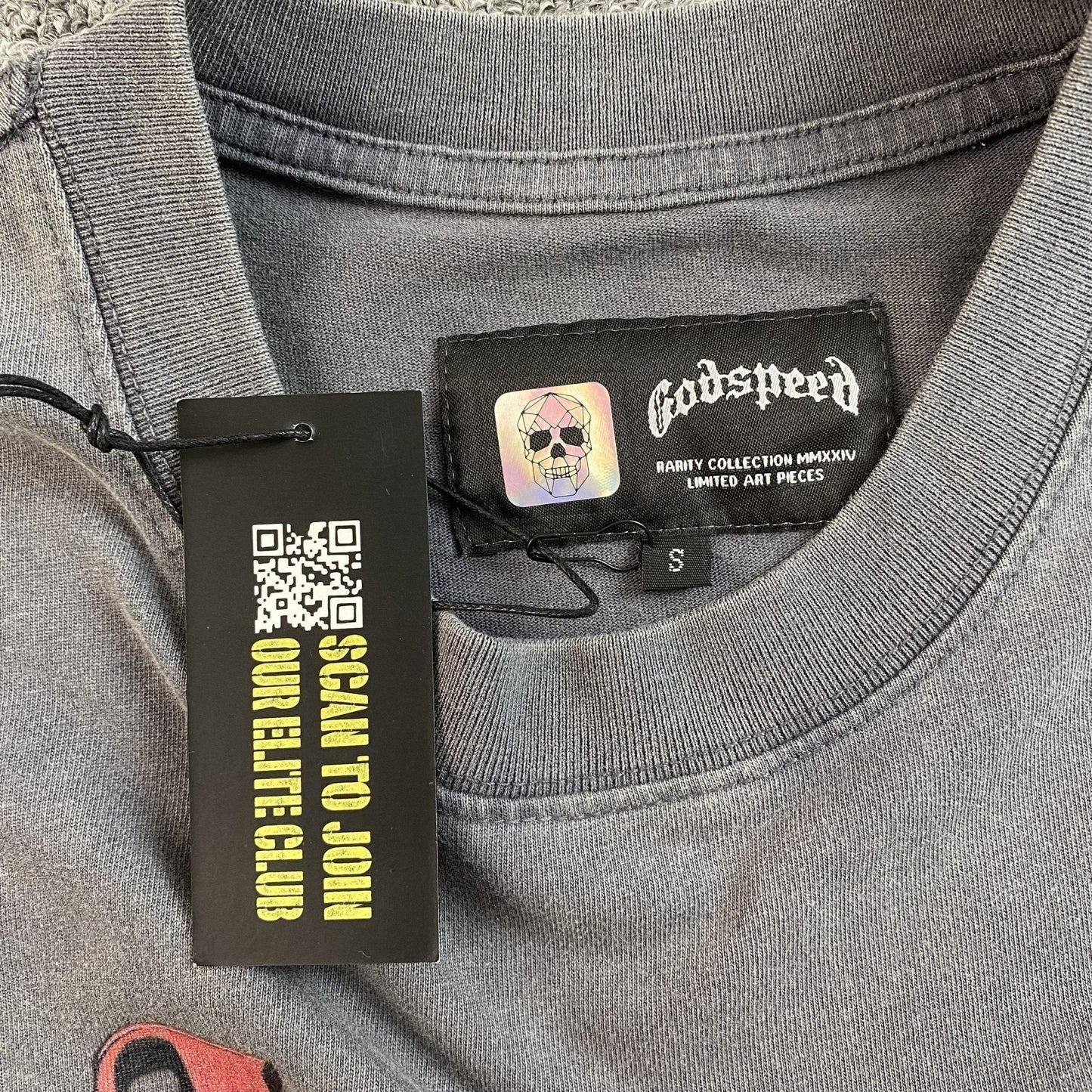 GODSPEED E PLURIBUS UNUM T-SHIRT WASHED GREY - Vanté®