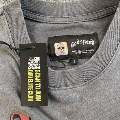 GODSPEED E PLURIBUS UNUM T-SHIRT WASHED GREY - Vanté®