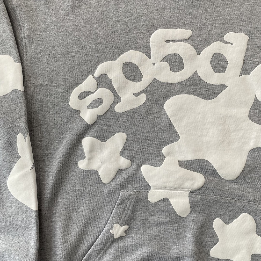 SP5DER BELUGA HOODIE HEATHER GREY - Vanté®