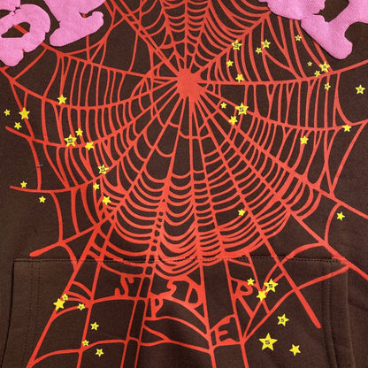 SP5DER WEB HOODIE BROWN - Vanté®