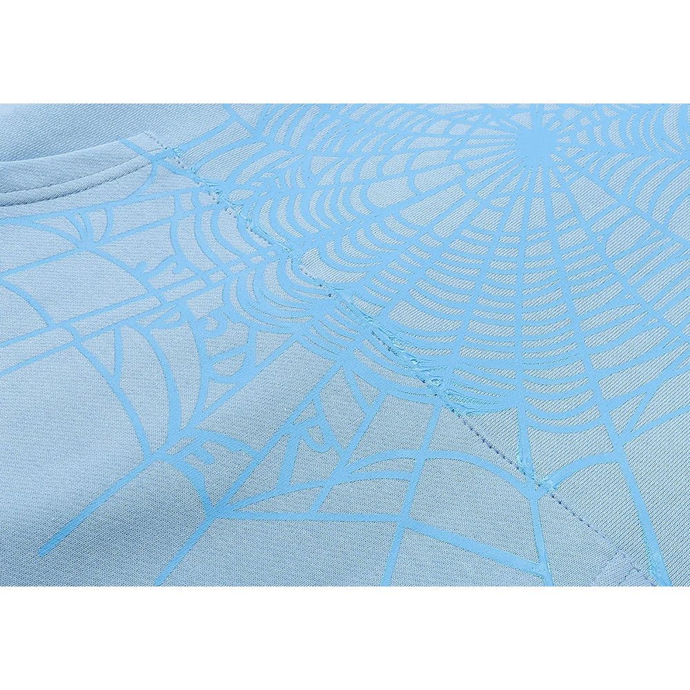 SP5DER WEB HOODIE SKY BLUE - Vanté®